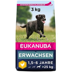 Hundefoder Eukanuba med frisk kylling til store racer, premium