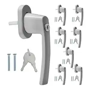 Abschließbarer Fenstergriff aus Aluminium für Kindersicherung von kwmobile