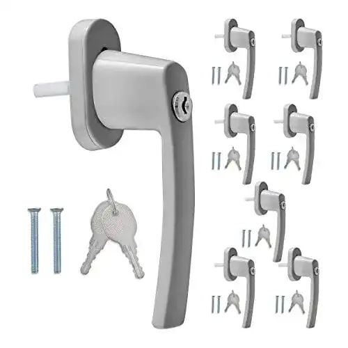 Abschließbarer Fenstergriff aus Aluminium für Kindersicherung von kwmobile