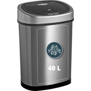 Sensörlü çöp kutusu Homra 40L Fonix | Akıllı Çöp Kutusu Paslanmaz Çelik | 1 bölme