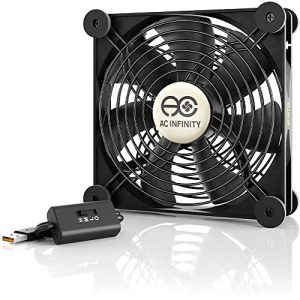 140 mm fan AC Infinity MULTIFAN S4, sessiz 140 mm USB fan
