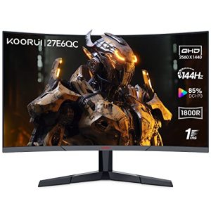 144Hz monitor 27 inch KOORUI Gaming Monitor 27 inch, 1800R