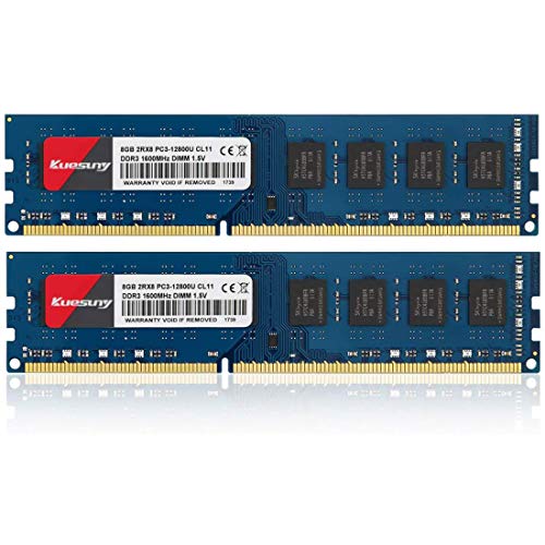 16GB-RAM Kuesuny 16GB KIT (2X8GB) DDR3 1600MHz Udimm