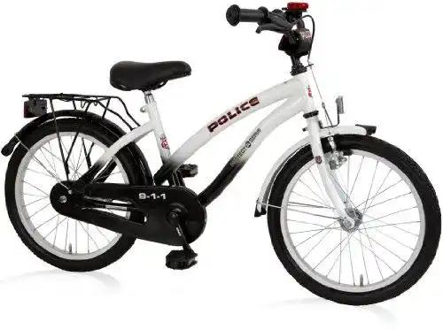 18 Zoll Kinderfahrrad Bachtenkirch Police Cruiser für 5 bis 7 Jahre