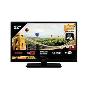 22 zoll fernseher hitachi 22he4202 androidtv smart wifi