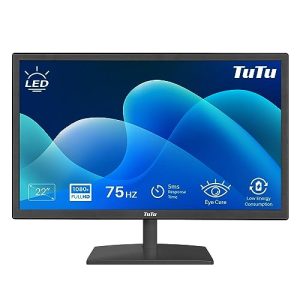 Monitor de 22 polegadas TuTu Monitor LED de 21,5 polegadas Full HD 75HZ 5ms