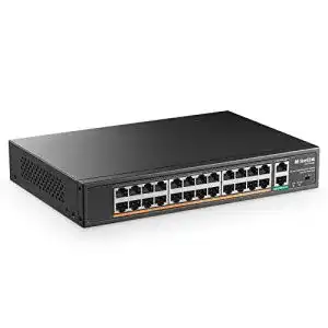 24 port switch mokerlink 24 port poe switch 2 gigabit uplink
