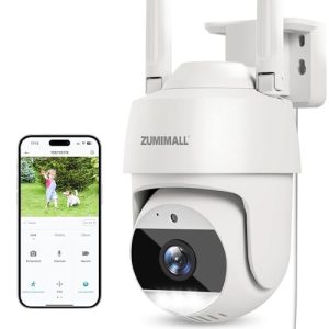 Caméra 360 degrés Caméra ZUMIMALL surveillance extérieure