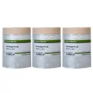 Abdeckfolie colorus 3 x masker tape plus feinkrepp 55cm x 33m