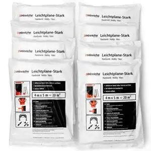 Abdeckfolie hinrichs maler 8er pack je malerfolie 4x5m