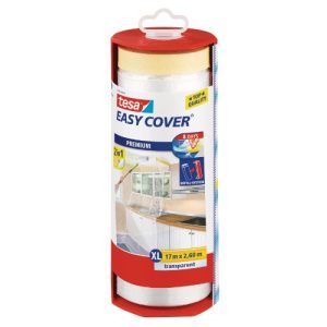 Película de cobertura tesa Easy Cover Premium para trabalhos de pintura, 2 em 1