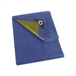 Abdeckplane perel 110 0608 stark blau khaki 6 x 8 m