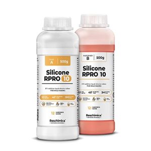 Silicone de impressão Reschimica R PRO 10 (1 kg) macio 1:1, silicone duplicador