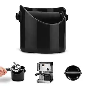 Abklopfbehaelter dreamfarm grindenstein fuer kaffeesatz jet black