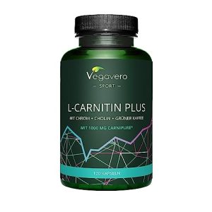 Comprimidos para perder peso Vegavero L-CARNITIN complexo Carnipure® Colina