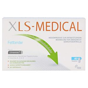 Pastillas para bajar de peso XLS-Medical aglutinante de grasa, 60 comprimidos, paquete de 1