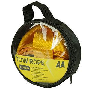 Cuerda de remolque AA resistente, hasta 3,5 t, 4 m 6202, amarillo