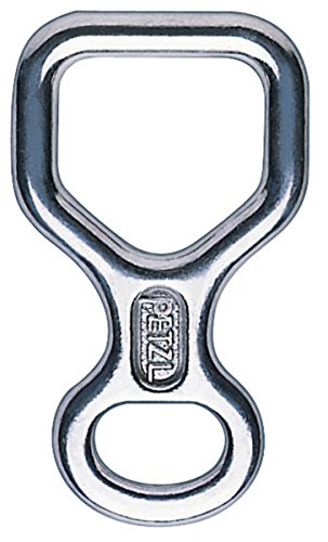 Figura di discesa in corda doppia PETZL contro le ustioni HUIT unisex, grigio - discesa in corda doppia petzl contro le ustioni huit unisex grigio