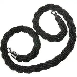 Absperrseil ototec gedreht 15 m schwarz