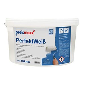 Washable wall paint Preismaxx wall paint white 10 liters