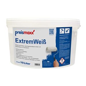 Pintura de pared lavable Preismaxx pintura de pared blanca, color interior