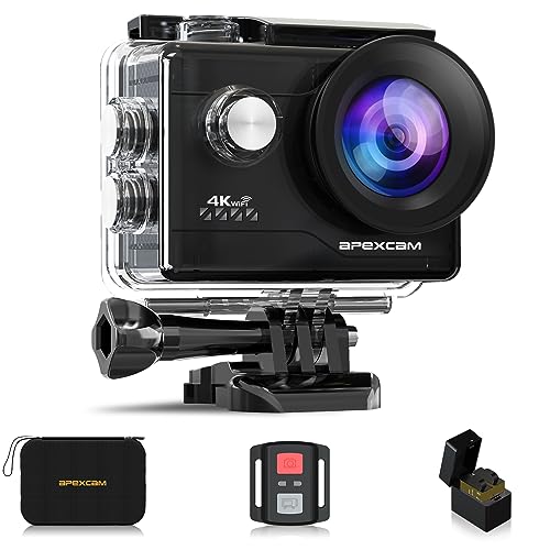 Action-Cam Apexcam 4K Action cam 20MP WiFi Sports Kamera