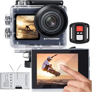 Câmera de ação Exprotrek Action Cam 4K câmera subaquática