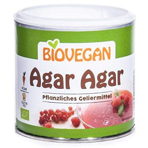 Agar-Agar Biovegan Bio Agar Agar, rent plantebaseret geleringsmiddel