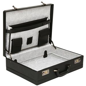 Briefcase TASSIA men's attaché case with expansion fold