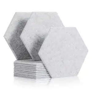 Akustikplatte rdutuok 12 stueck akustik panel 30x26x1cm hexagon