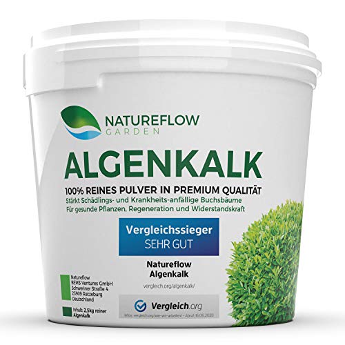 Calce algale NATUREFLOW come fertilizzante per bosso, resistenza