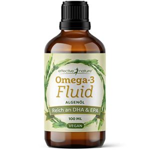 Aceite de algas natural eficaz Omega 3 vegano con 1116 mg de EPA, DHA
