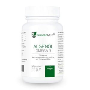 Óleo de algas FürstenMED ® Cápsulas Omega 3, vegano