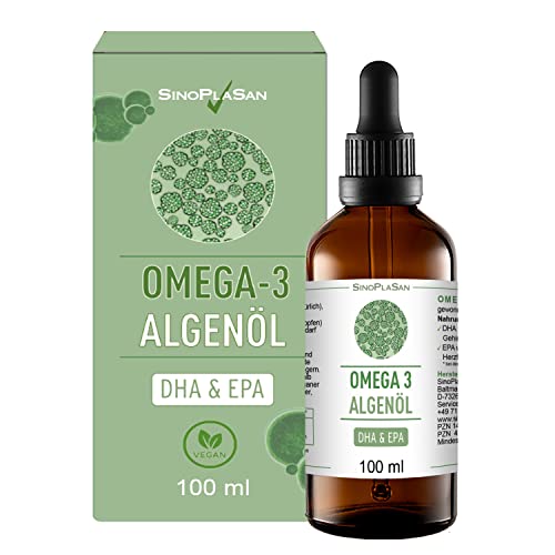 Algenöl Sinoplasan Omega 3 mit 998mg DHA & 535mg EPA