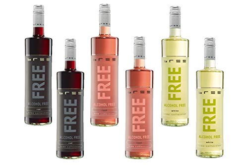 Alkoholfreier Wein Bree Free, Probierpaket, Rot, Rosé, Weiß