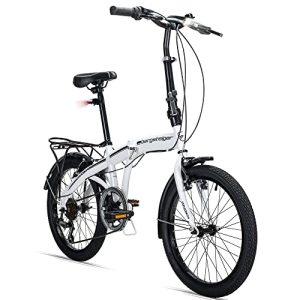 Bicicleta plegable de aluminio Bergsteiger Windsor bicicleta plegable de 20 pulgadas, bicicleta plegable