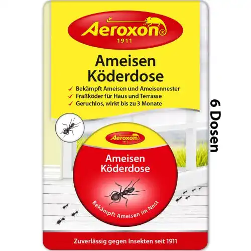 Ameisenköderdose Aeroxon – Effektive Ameisenfalle im 6er Pack
