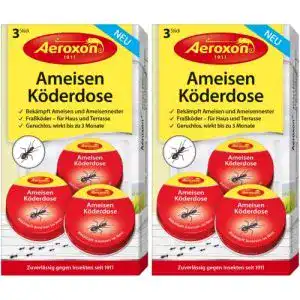 Ameisenkoederdose aeroxon fuer innen 6 dosen ameisenfalle