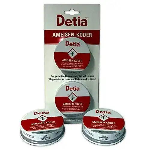 Ameisenköderdosen von Detia, 4 Stück für die Ameisenbekämpfung