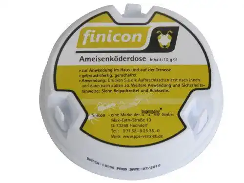Ameisenköderdose Finicon 10 Gramm für effektive Ameisenbekämpfung