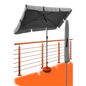 Ombrellone a sbalzo 4smile parasole da balcone + copertura protettiva
