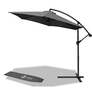Paraguas voladizo VOUNOT 300 cm, con mecanismo de manivela