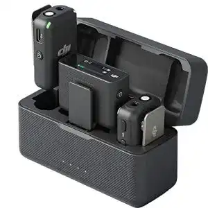 Ansteckmikrofon dji mic 2 sender 1 empfaenger ladeschale