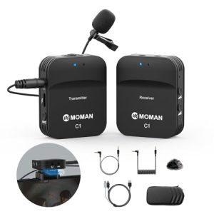 Lapel microphone Moman lavalier wireless microphone camcorder