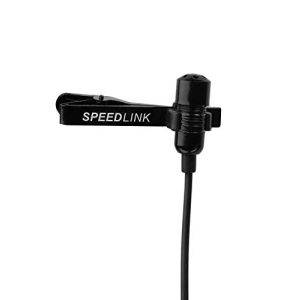 Microfone clip-on Speedlink SPES clip-on, com clipe de retenção