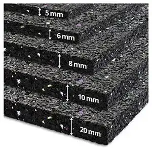 Antivibrationsmatte etm 60x60 cm zuschneidbar gummimatte