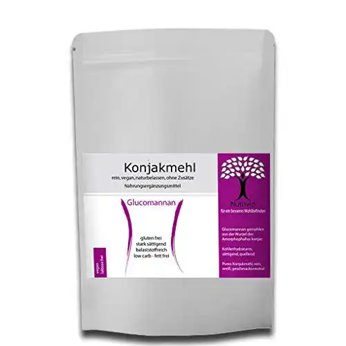 Appetitzügler mit reinem Glucomannan als natürlicher Ballaststoff