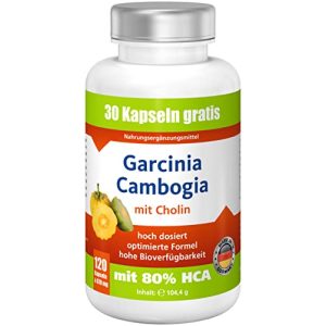 Supressor de apetite através de vitaminas Garcinia Cambogia com 80% HCA