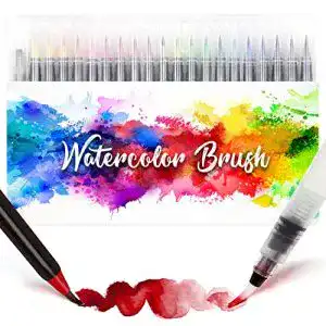 Aquarellstifte amteker 241 brush pen set malen pinselstifte