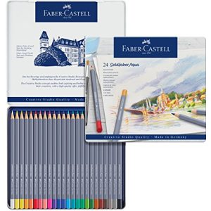Crayons aquarelle Faber-Castell 114624 Goldfaber, 24 pièces